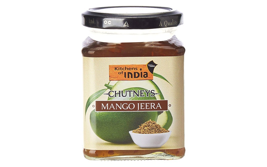 Kitchens Of India Mango Jeera Chutneys    Glass Jar  300 grams